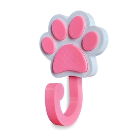 Agatatoare/cuier Paw Pink