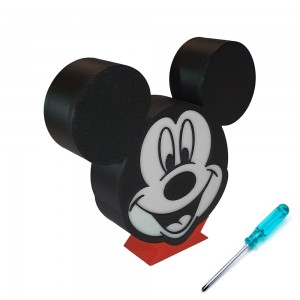 Lampa de veghe personalizata 'Mickey' - cu baterii 3 x AAA