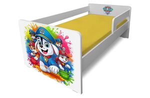 OFERTA - Pat copii Paw Patrol Kids + saltea + suport recipiente