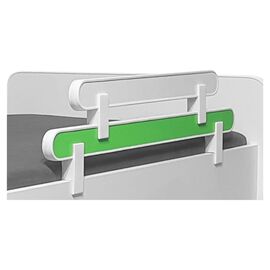 Paravan detasabil protectie pat copii - Alb/Verde 70 x 18 cm