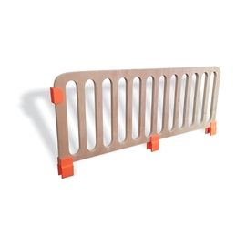 Paravan protectie grilaj din lemn pentru pat copii - Portocaliu