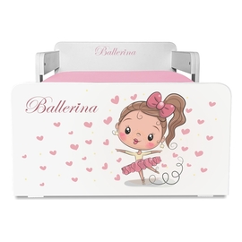 Pat copii Balerina P2 2-12 ani cu 2  protectii laterale detasabile