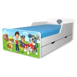Pat copii Paw Patrol 2-12 ani cu sertar