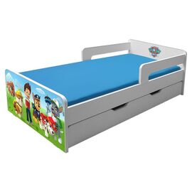 Pat copii Paw Patrol P2L cu sertar - 2-12 ani cu paravane detasabile