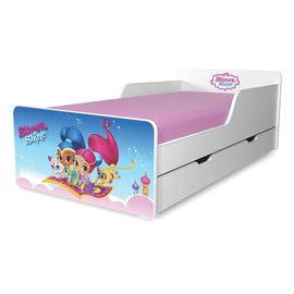 Pat copii Shimmer & Shine 2-12 ani cu sertar