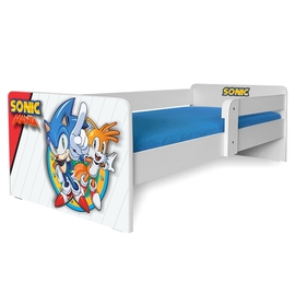 Pat copii Sonic P1 2-8 ani cu protectie laterala detasabila