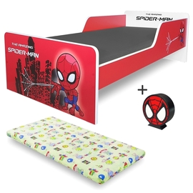 Pat copii Start Spiderman 2-12 ani cu saltea inclusa si lampa cadou - Editie Speciala !