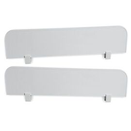 Set 2 paravane detasabile protectie pat copii - Alb 70 x 18 cm